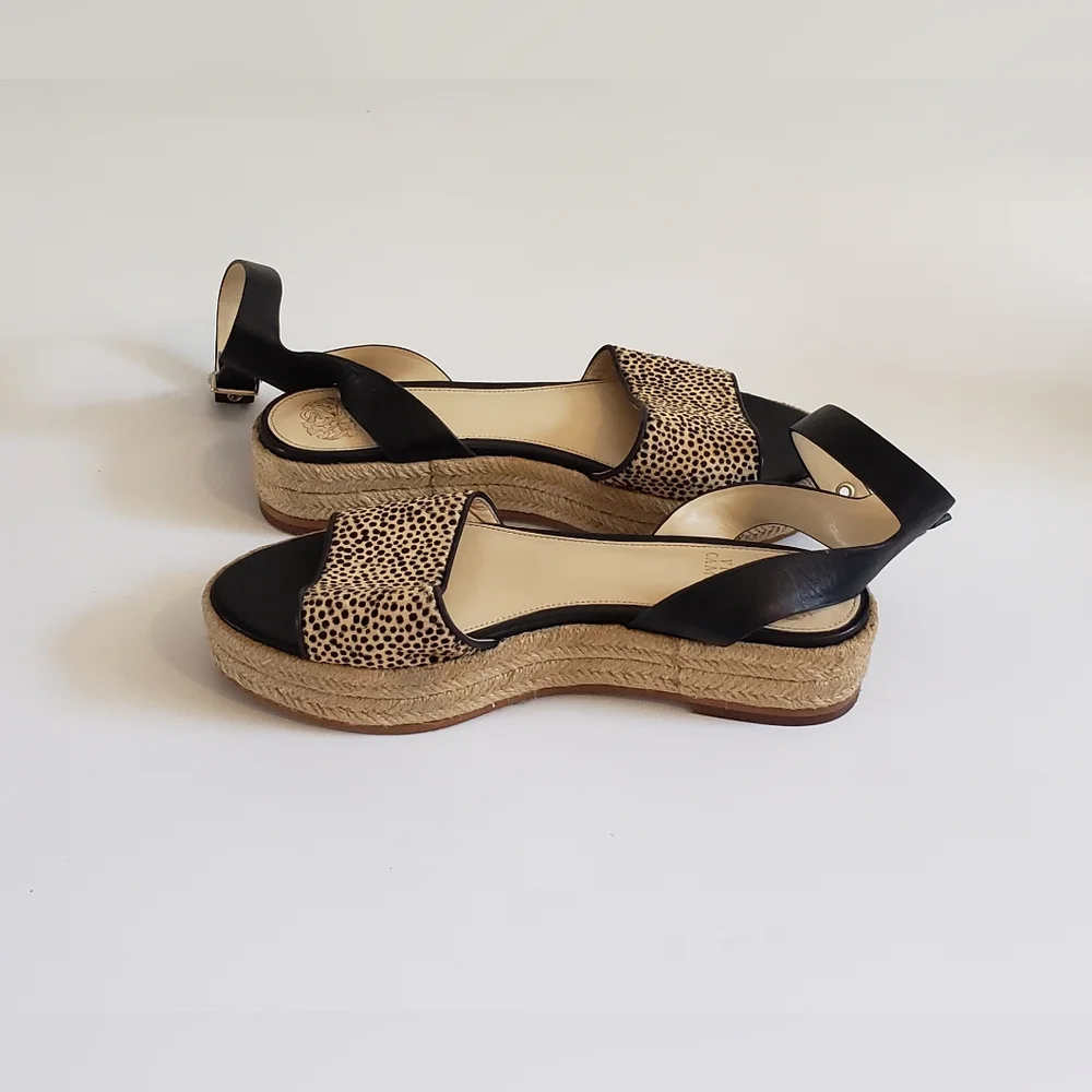 Vince Camuto Kathalia Animal Print Women's Platform Sandal Shoe Size 8 M